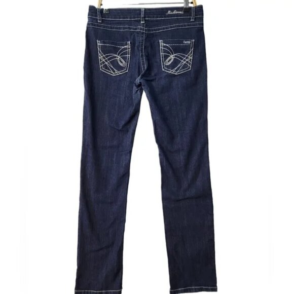 Carreli Women's Straight Leg Jeans Mid Rise, Double Stitch, Classic Fit, Size 31 - Picture 4 of 16